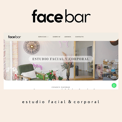 Diseño Web - FaceBar - Création de site internet
