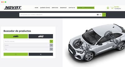 Novat Iberica - Diseño y Desarrollo web - E-commerce