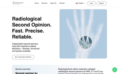 Radiology Check — Plateforme de radiologie en ligne - Création de site internet
