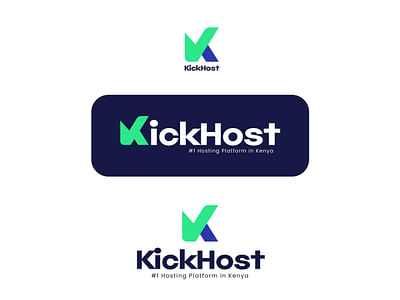KickHost Logo Design - Graphic Design