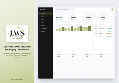 ERP sur mesure pour un distributeur d'emballages industriels - Développement de Logiciel