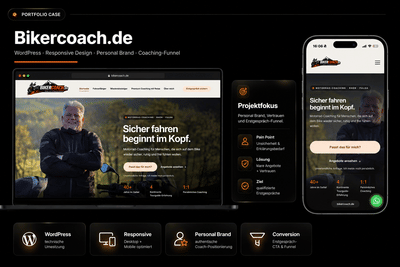 Website-Relaunch für Bikercoach - Webseitengestaltung