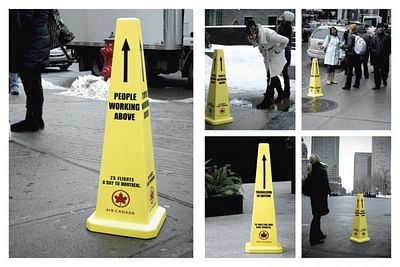 People Working Above (Cones) - Advertising