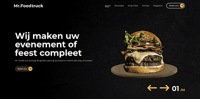 Mr Foodtruck - Website Creatie