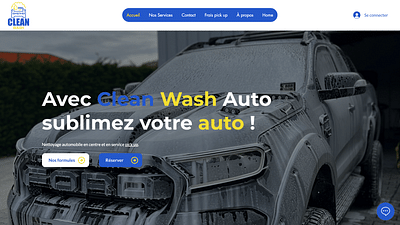 Clean wash auto | detailing automobile - Website Creatie