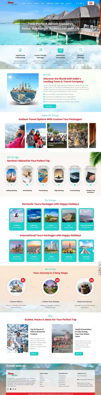 Travel Website - SEO