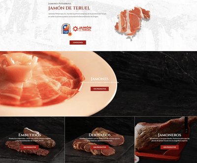 Diseño Tienda Online Jamones Peñarroya - Marketing
