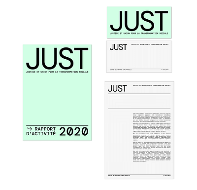 Identité visuelle et charte graphique Just - Identité Graphique