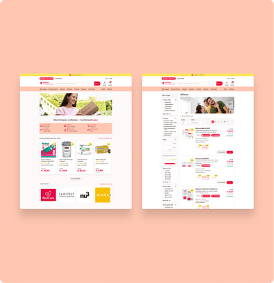 Unified Design and Rebranding for Redcare EU shops - Ergonomie (UX/UI)