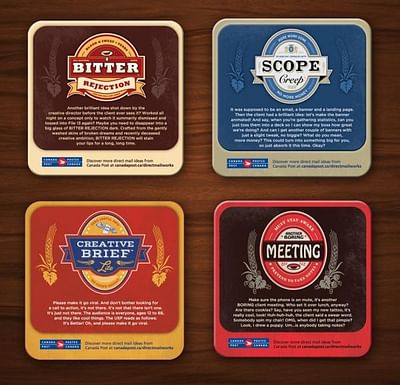 Ad agency woes coasters - Advertising