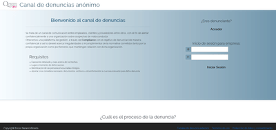 Desarrollo Web: Canal de Denuncia - Creación de Sitios Web