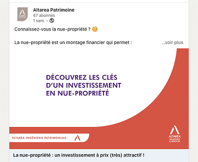 Création d’un site pour Altarea Patrimoine - Création de site internet