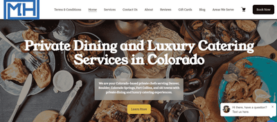 Squarespace SEO for Chefs & Catering Company - SEO