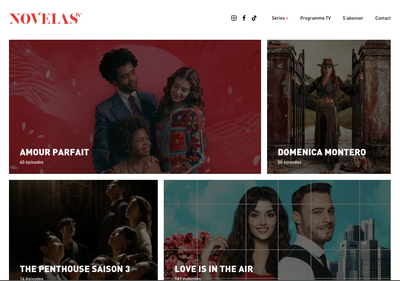 Novelas TV (Groupe Canal+) : social media et site - Stratégie digitale