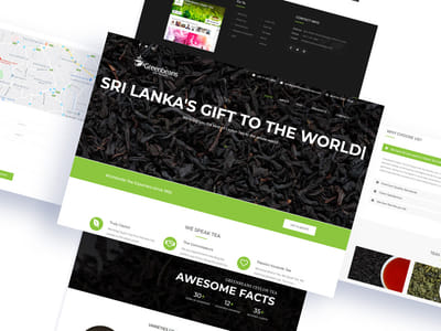Ceylon Tea Website - Website Creation