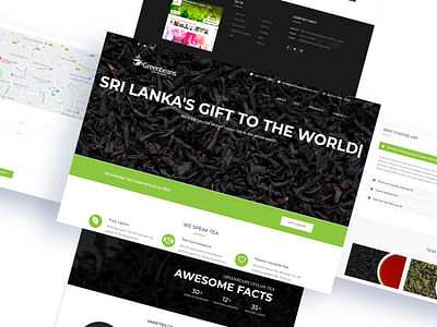 Ceylon Tea Website - Graphic Design