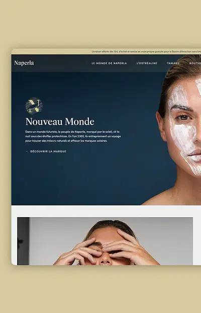 Site e-commerce de cosmétiques - E-commerce