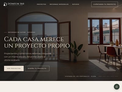 Domium 360: web de reformas de autor en Asturias - SEO