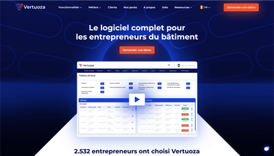 Site web Vertuoza - Création de site internet