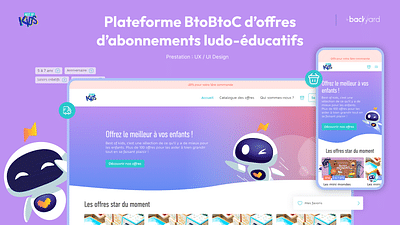 Plateforme BtoBtoC d’abonnements : Best for Kids - Application web