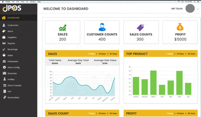 Dtech Point of Sale - DPOS - Webanwendung