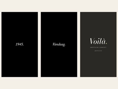 Van Dobben — 1945 / Vandaag (Unofficial campaign concept) - Social Media