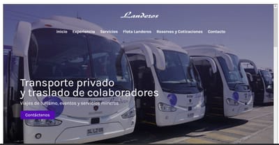 Buses Landeros - Website Creatie