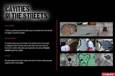 CAVITIES IN THE STREETS - Publicité