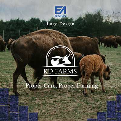 LOGO DESIGN FOR KD FARMS - Diseño Gráfico