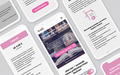 Buchfein – Lektorat online und schnell - Ergonomie (UX/UI)