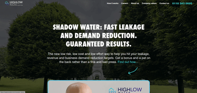 Highlow Water - Website Creation