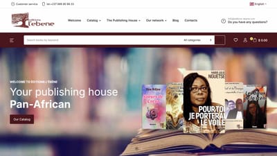 Création de la boutique en ligne de Les Éditions L’Ébène - Website Administration