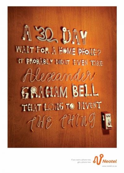 ALEXANDER GRAHAM BELL - Reclame
