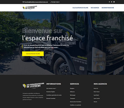 Site et outils pour franchises - Creación de Sitios Web