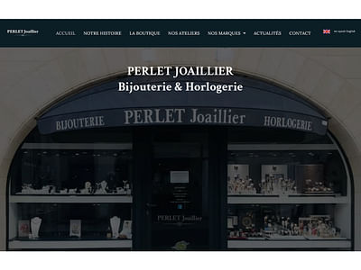 Perlet Bijouterie - Webseitengestaltung