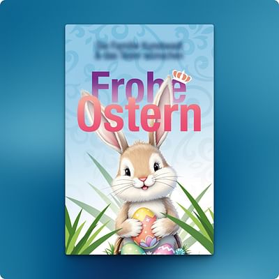 Ostergrußkarte für Hotelgäste - Print