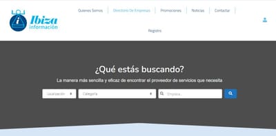 Ibiza información. Página web anuncios - Création de site internet