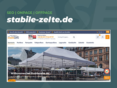stabilezelte.de SEO | Onpage | Offpage - SEO