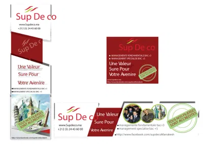 Conception et impression de supports de communication pour SUP DE CO - Image de marque & branding