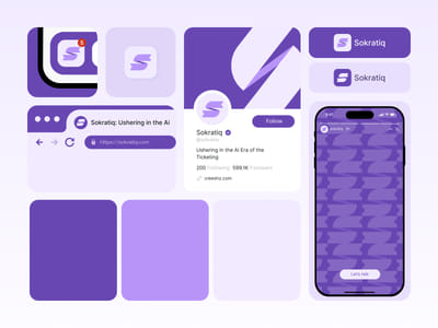 Logo for Sokratiq — AI-Driven Ticketing & Event Management Platform - Diseño Gráfico