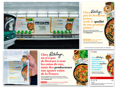 RUTABAGO affiche ses engagements dans le métro ! - Branding & Positionering