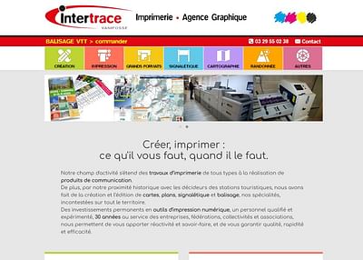 Imprimerie - Agence Graphique - Creación de Sitios Web
