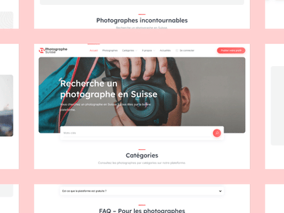 Photographe en suisse - Web Application
