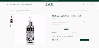 Ever Bio Cosmetics - E-commerce