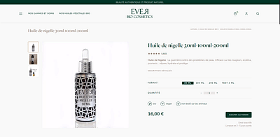 Ever Bio Cosmetics - E-commerce