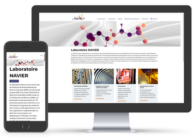 Refonte du site Internet du Laboratoire Navier - Website Creation