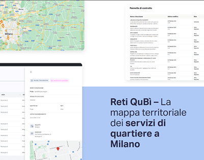 Reti QuBì – Piattaforma digitale di mappatura dei servizi per Milano - Sviluppo di software