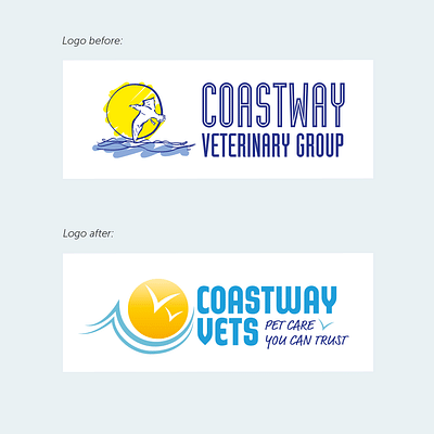 Coastway Vets branding and ongoing campaigns - Grafikdesign