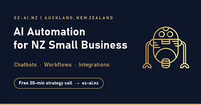ez-ai.nz: AI-ready website with chatbot, booking and daily newsletter - Creación de Sitios Web