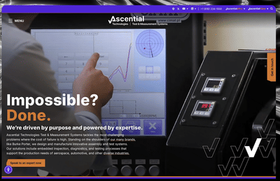 Ascential Test & Measure Website - Web Application